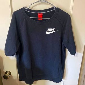 Nike short sleeve crew neck hoodie.